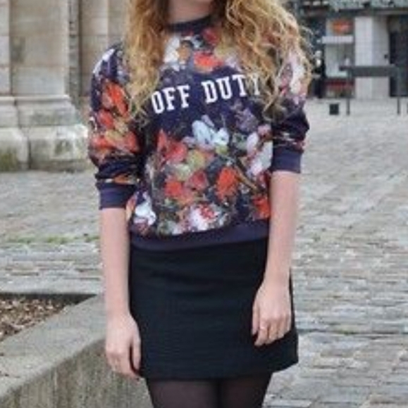 Zara Tops Zara Trafaluc Floral Off Duty Crop Top Poshmark